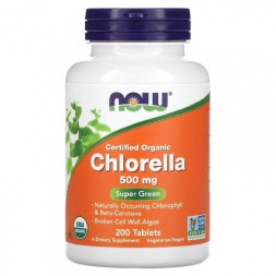 Специальные добавки NOW Chlorella 500mg  (200 tabs)