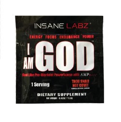Порционный предтреник Insane Labz I AM GOD    (11,9g.)