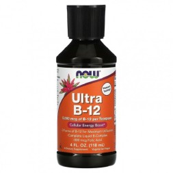 Комплексы витаминов и минералов NOW Ultra B-12 Liquid  (118ml.)