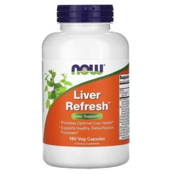 БАДы для мужчин и женщин NOW Liver Refresh   (180 vcaps)