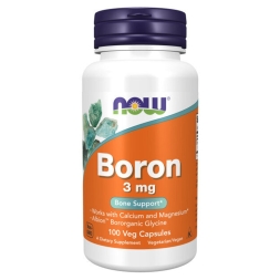 Минералы NOW Boron 3 mg   (100 vcaps)