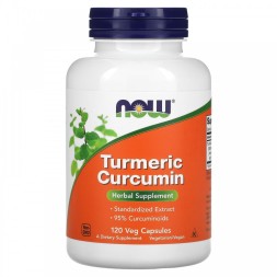 БАДы для мужчин и женщин NOW Turmeric Curcumin   (120 vcaps)