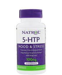 БАДы для мужчин и женщин Natrol 5-HTP 100 мг  (30 капс)