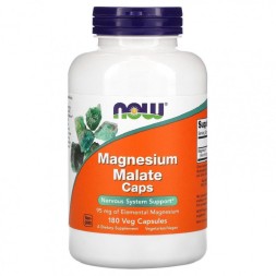 Комплексы витаминов и минералов NOW Magnesium Malate 95 mg  (180 vcaps)