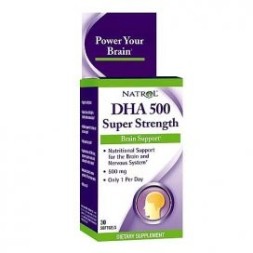 БАДы для мозга Natrol DHA 500 мг  (30 капс)