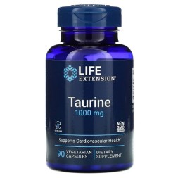 Товары для здоровья, спорта и фитнеса Life Extension Taurine 1000 mg   (90 vcaps)