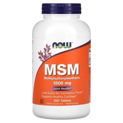 БАДы для мужчин и женщин NOW MSM 1500 mg   (200 tabs)