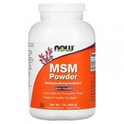БАД для укрепления связок и суставов NOW MSM Powder  (454g)