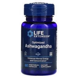 Специальные добавки Life Extension Optimized Ashwagandha   (60 vcaps)
