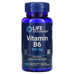 Витамины группы B Life Extension Vitamin B6 250 mg   (100 vcaps)