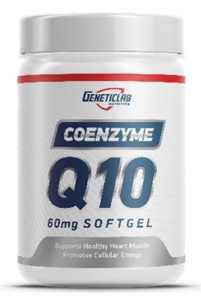 Коэнзим Q10  Geneticlab Coenzyme Q10 60 мг  (60 капс)