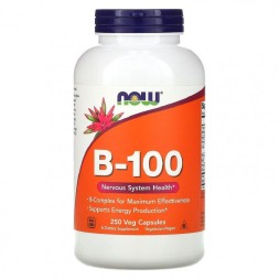 Комплекс витаминов группы B NOW B-100   (250 vcaps)