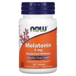 Добавки для сна NOW Melatonin 5mg   (120 таб)