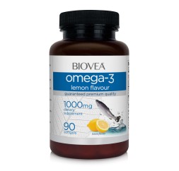 Жирные кислоты (Омега жиры) BIOVEA Omega-3 Fish Oil 1000 мг  (90 капс)
